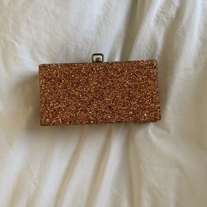 JCREW Glitter clutch